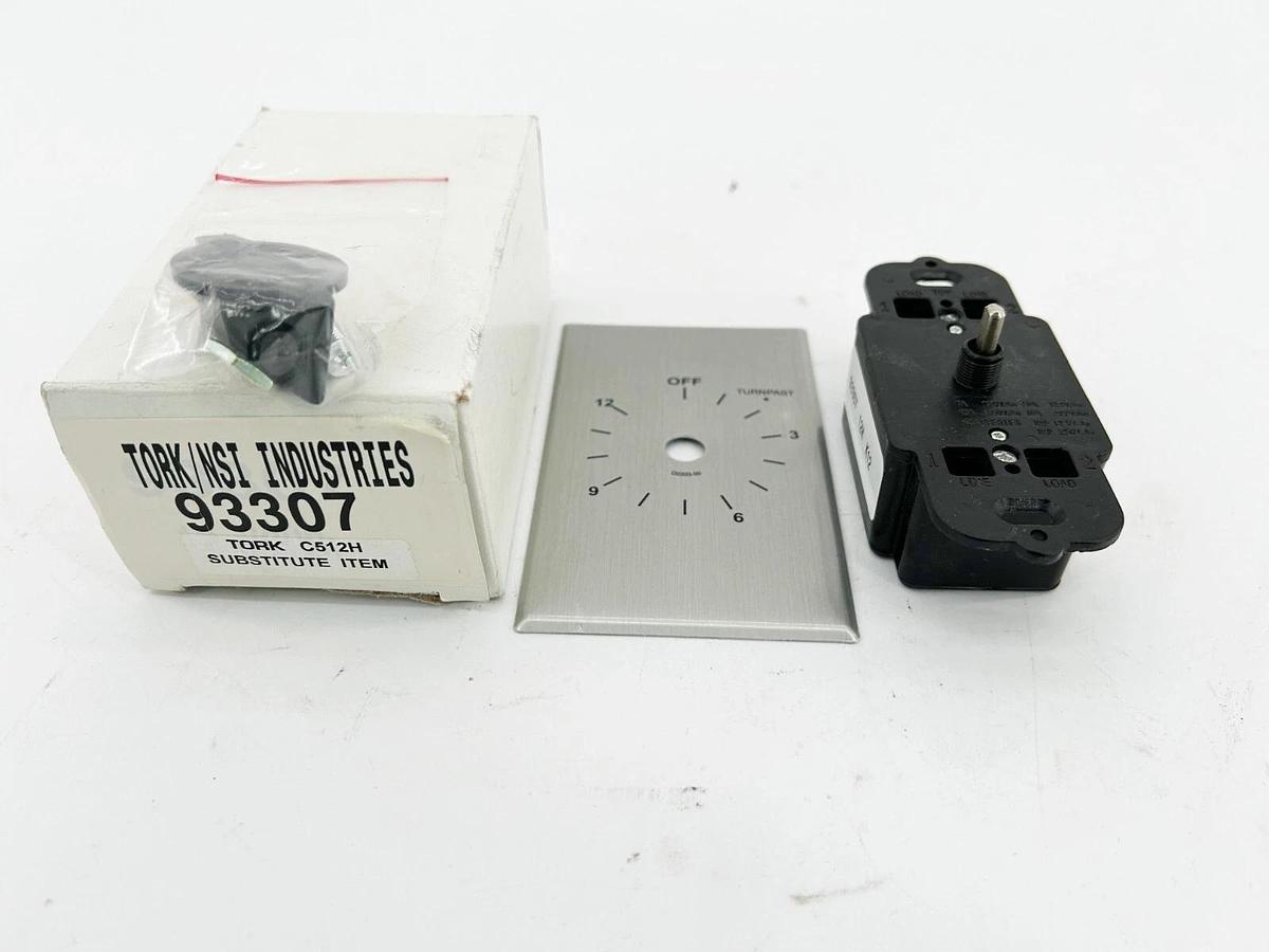 New Tork C512H Spring Wound Timer Silver 125V 93307
