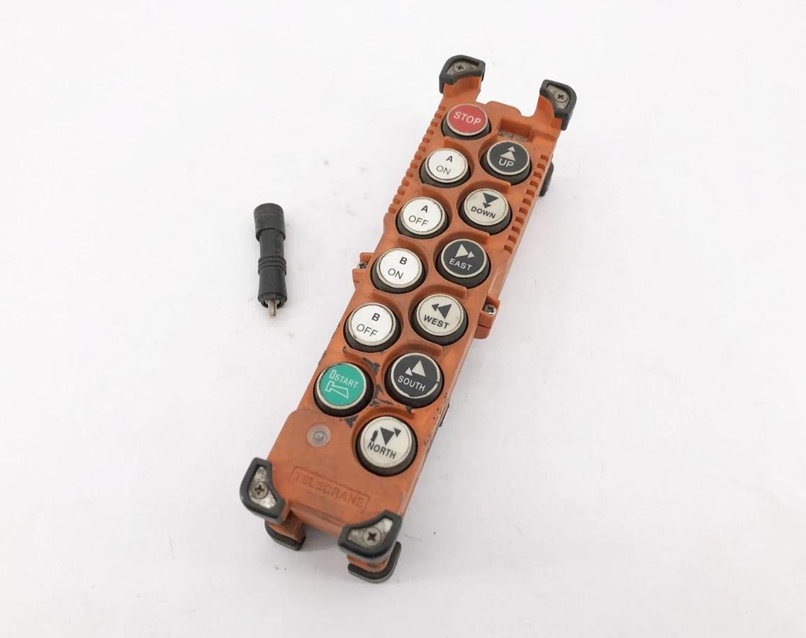 Used Telecrane F21DN1-TRX Radio Remote Controller Channel: 356 (For Parts Only)