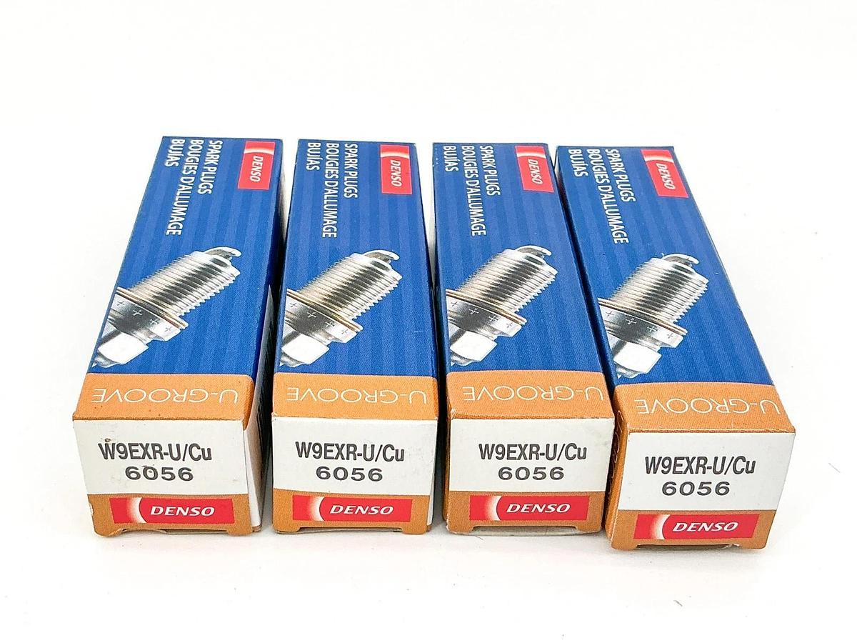 New Lot of 4 Denso 6056 U-Groove Spark Plug W9EXR-U/CU