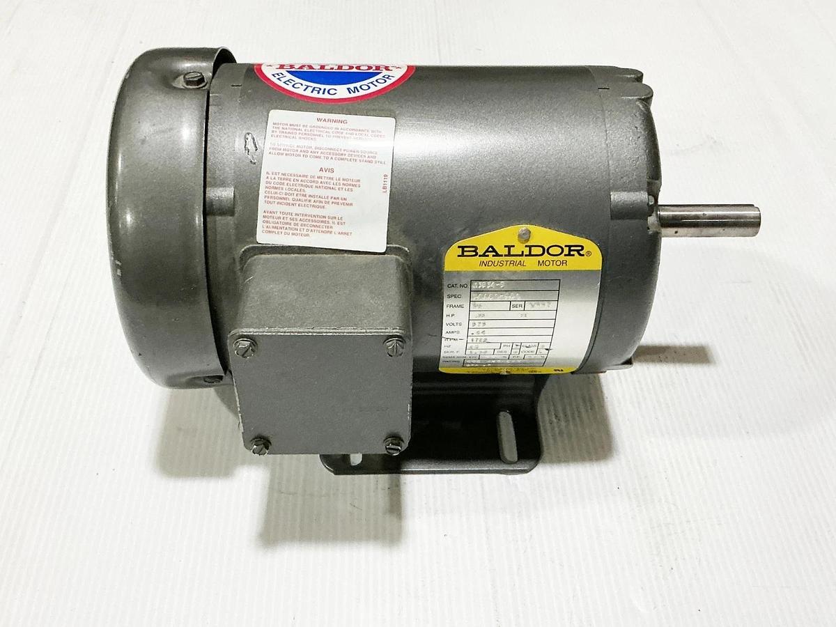 New Baldor M3534-5 Electric Motor .33HP 575V 1725RPM 3PH .64A 34A61-901 - No Box