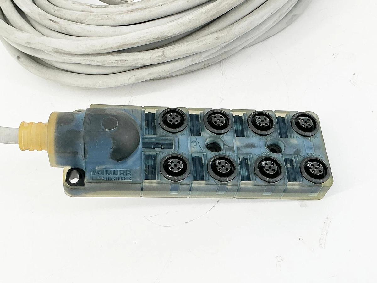 Used Murr 8000-88410-3621500 Exact12 4 Pole Moulded Cable 24V 8XM12