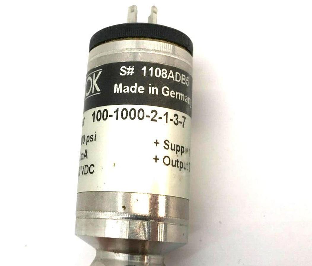 NoShok 100-1000-2-1-3-7 Current Output Pressure Transmitter 0-1000psi 10-30VDC