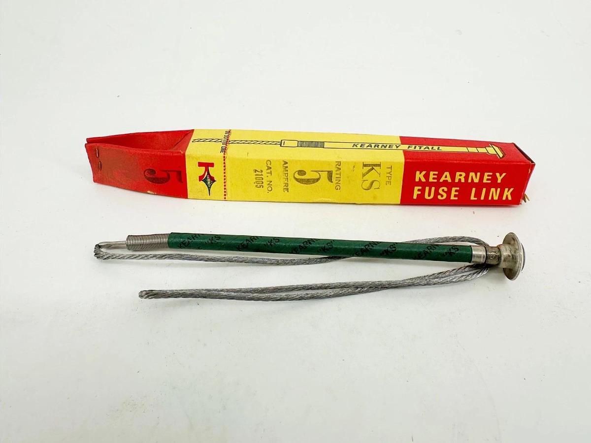 Lot of 5 New Kearney 21005 Fuse Links Type KS 5A