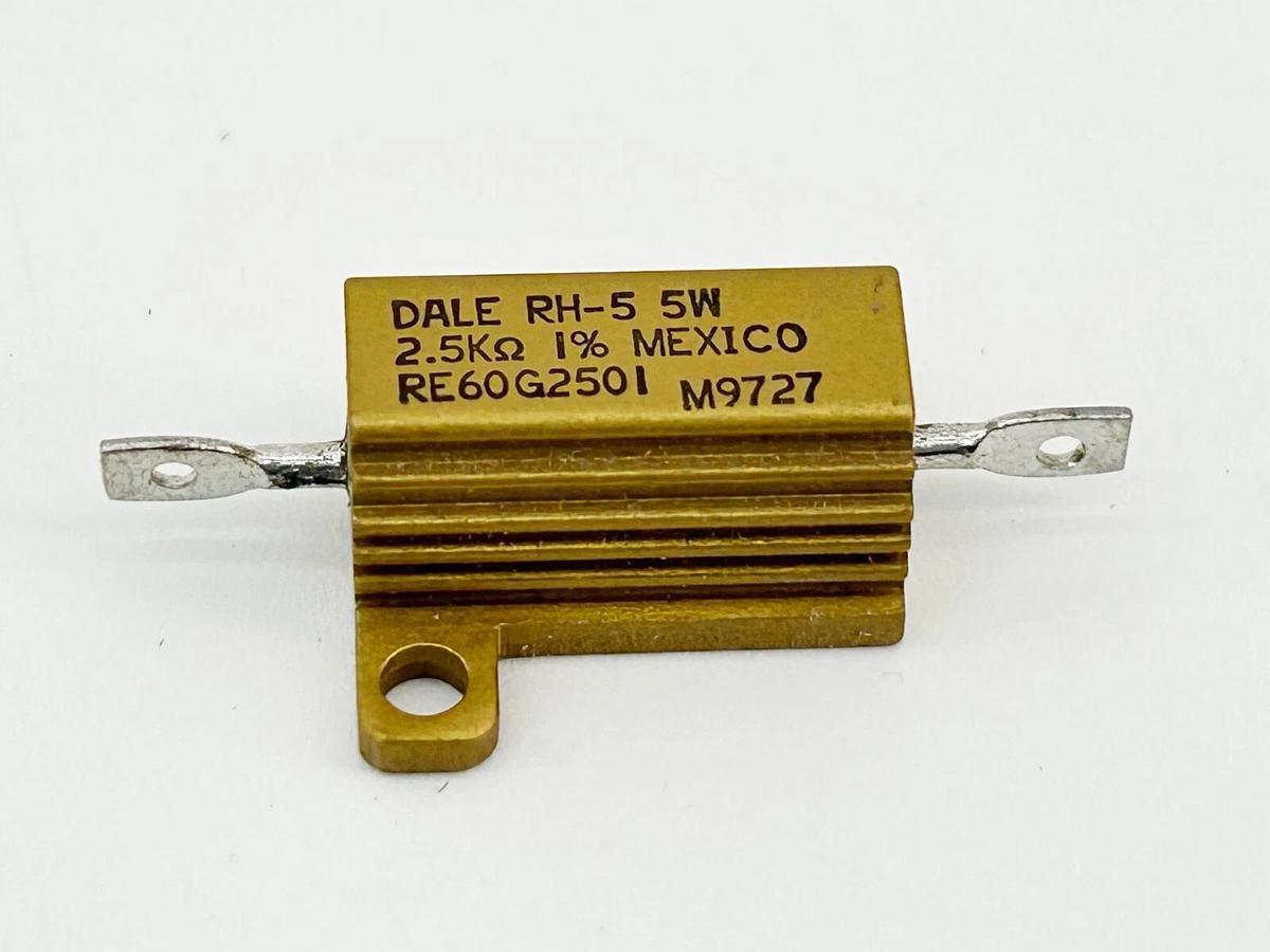 New Lot of 10 Vishay Dale RH-5 Resistor 5W 2.5K OMHS 1%
