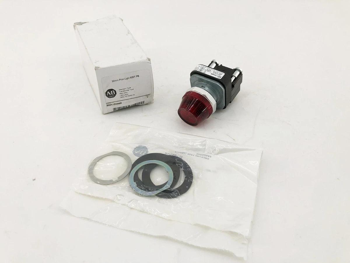 New Allen-Bradley 800T-PH46R Ser. V Red Pilot Light 480VAC 50/60Hz