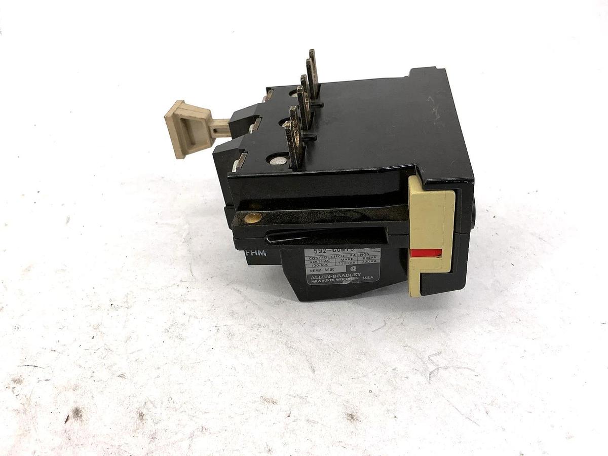 Used Allen Bradley 592-COW16 Ser A Overload Relay 3P 120-600VAC 592-C0W16