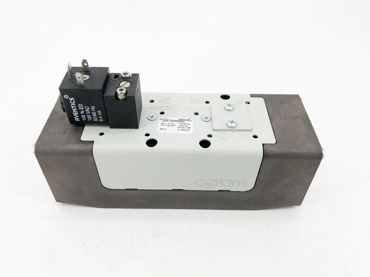 New Aventics R432006321 Pneumatic Directional Valve 5-Way 150psi Size 4 120VAC