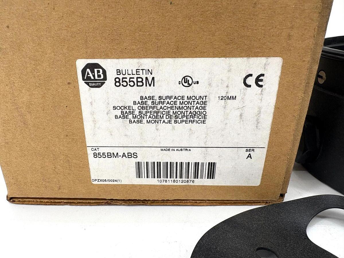 New Allen Bradley 855BM-ABS Ser. A Surface Mount Base 120mm Beacon Base