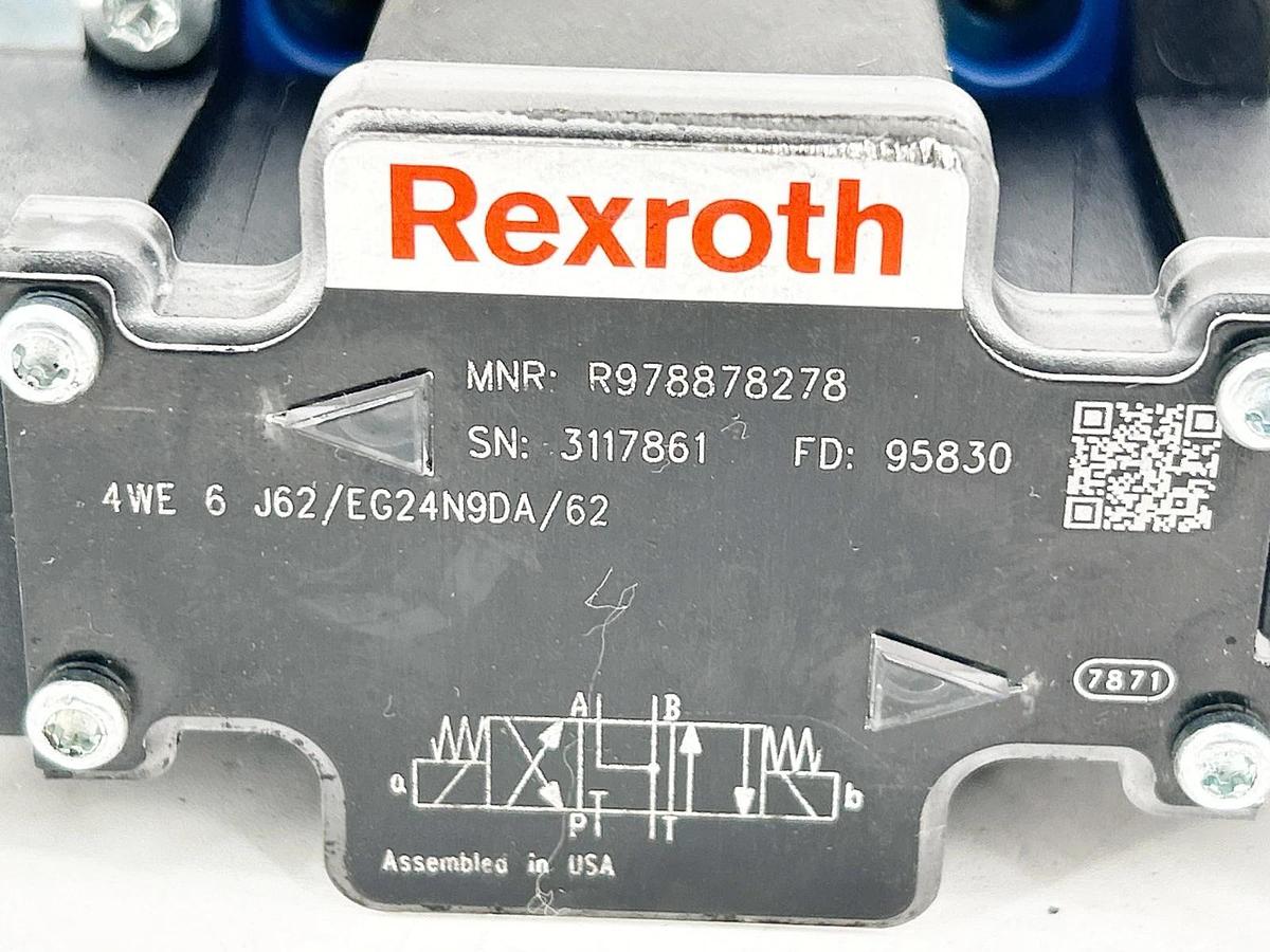 New Rexroth R978878278 4WE-6-J62/EG24N9DA/62 Directional Spool Valve  - No Box