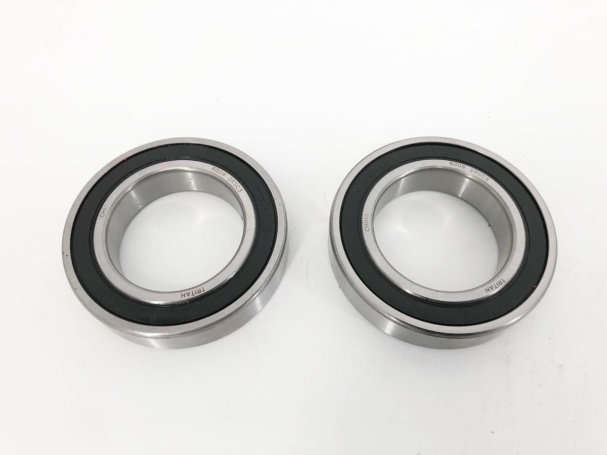 Lot of 2 New Tritan 6009 2RSC3 Ball Bearings 45x75x16mm - No Box