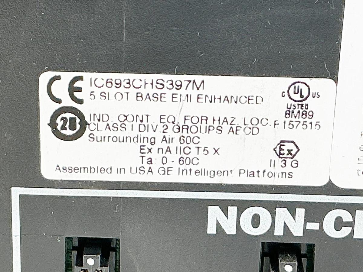 Used GE Fanuc IC693CHS397M 5 Slot Base EMI Enhanced