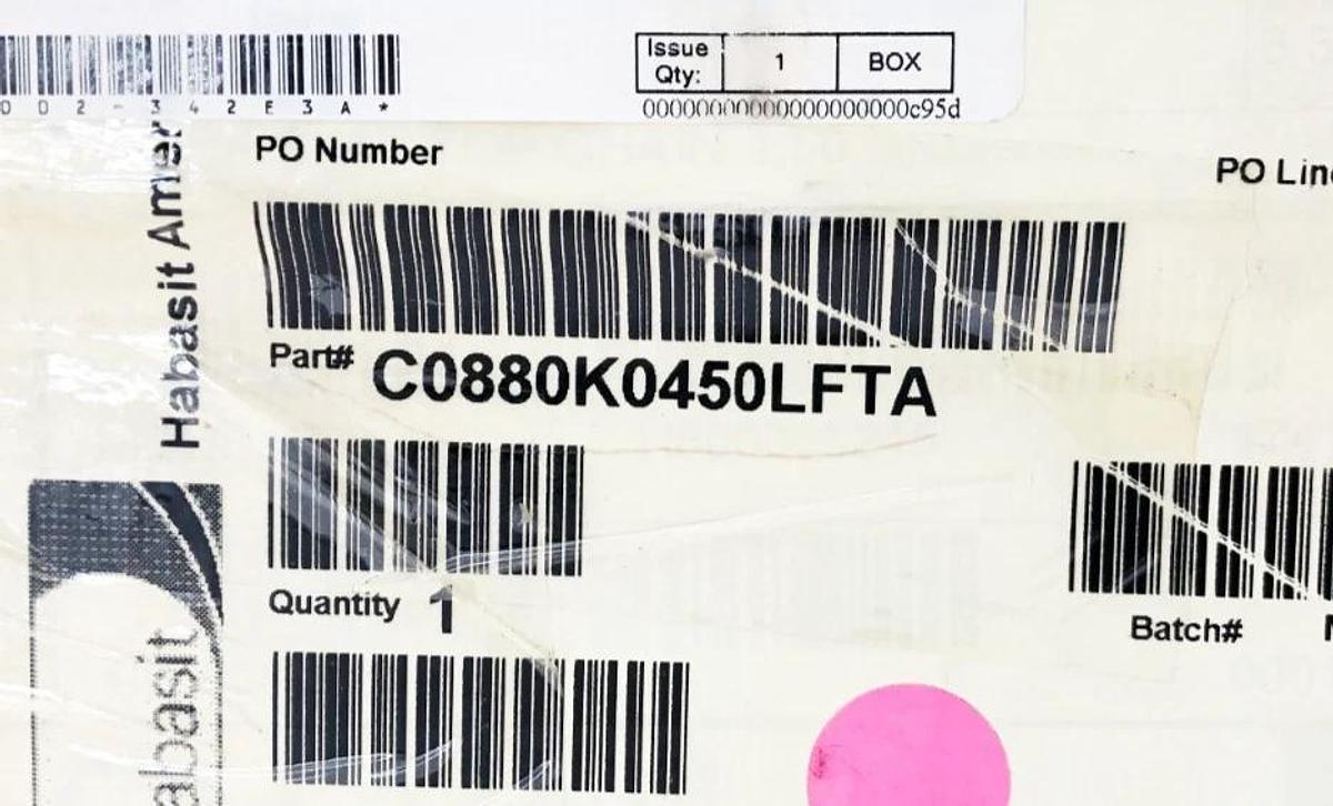 New HabaChain C0880K0450LFTA TableTop Chain Low Friction Acetal 4.5" 10FT.