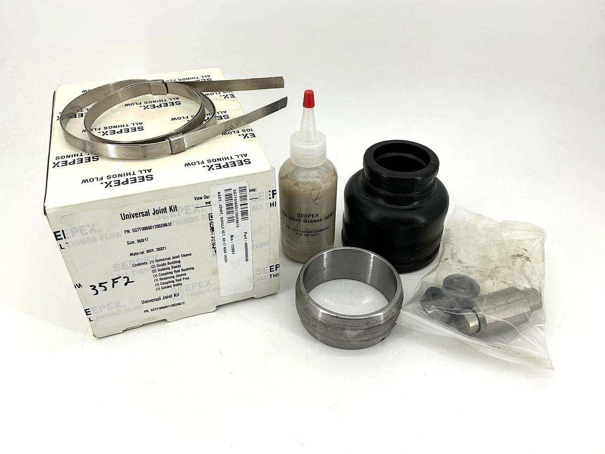 New Seepex SGTF006001700XN612 Universal Joint Kit Size-060/17 Material-NBR,30321