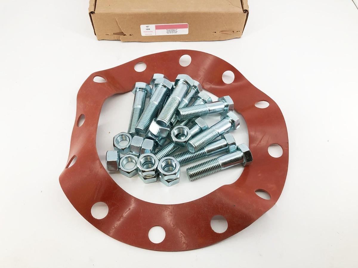 New GSFFG10 Steel Bolt & Gasket Kit 1/8 Red Rubber FF 10" 150#