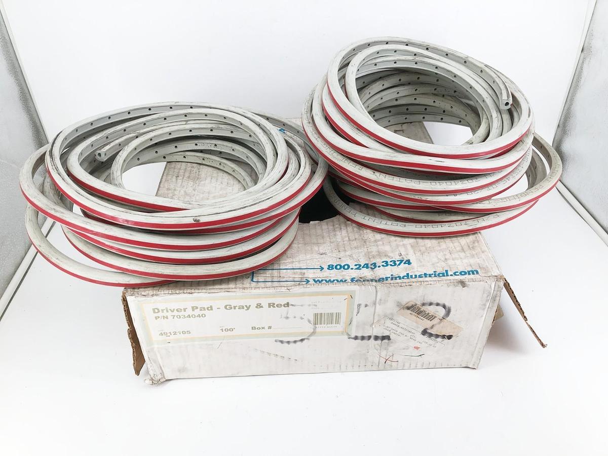 New Fenner Drives 7034040 Driver Pad Gray & Red 4912105 Approx. 75FT