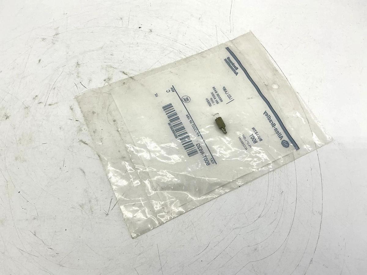Lot of 2 New Allen Bradley 800T-N62G Ser C LED Lamp Wedge Base 1 Chip Green 24V