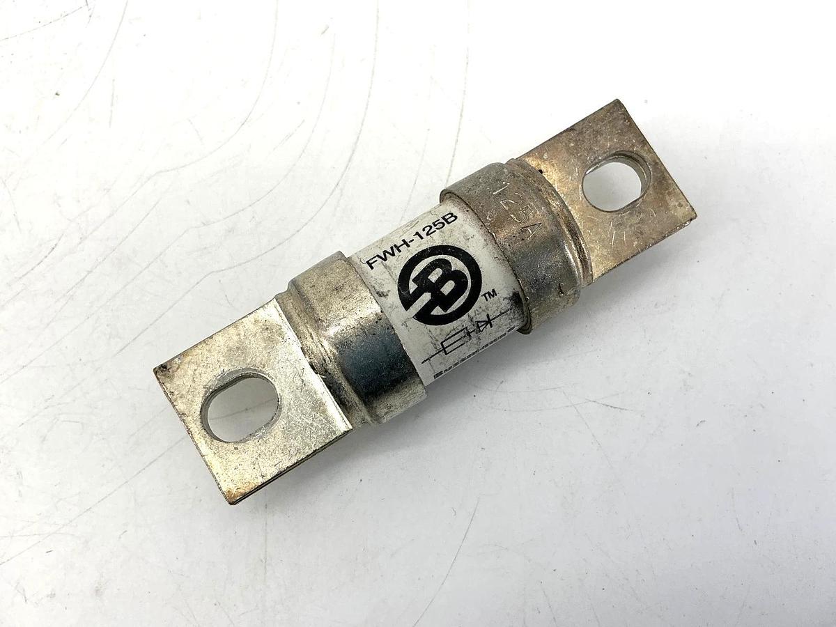 Used Lot of 2 Bussmann FWH-125B Fuse 125A 500V FWH125B
