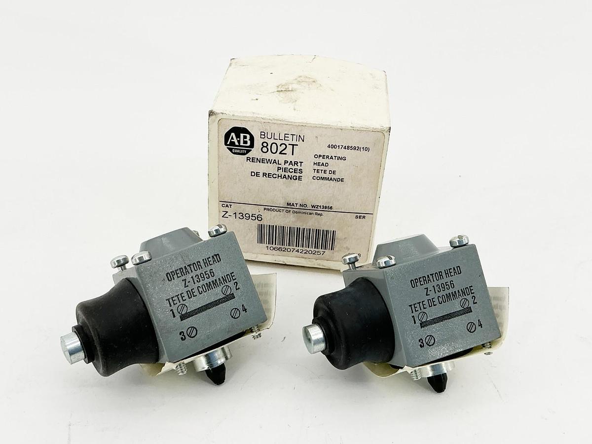 New Lot of 2 Allen Bradley Z-13956 Limit Switch Operating Head