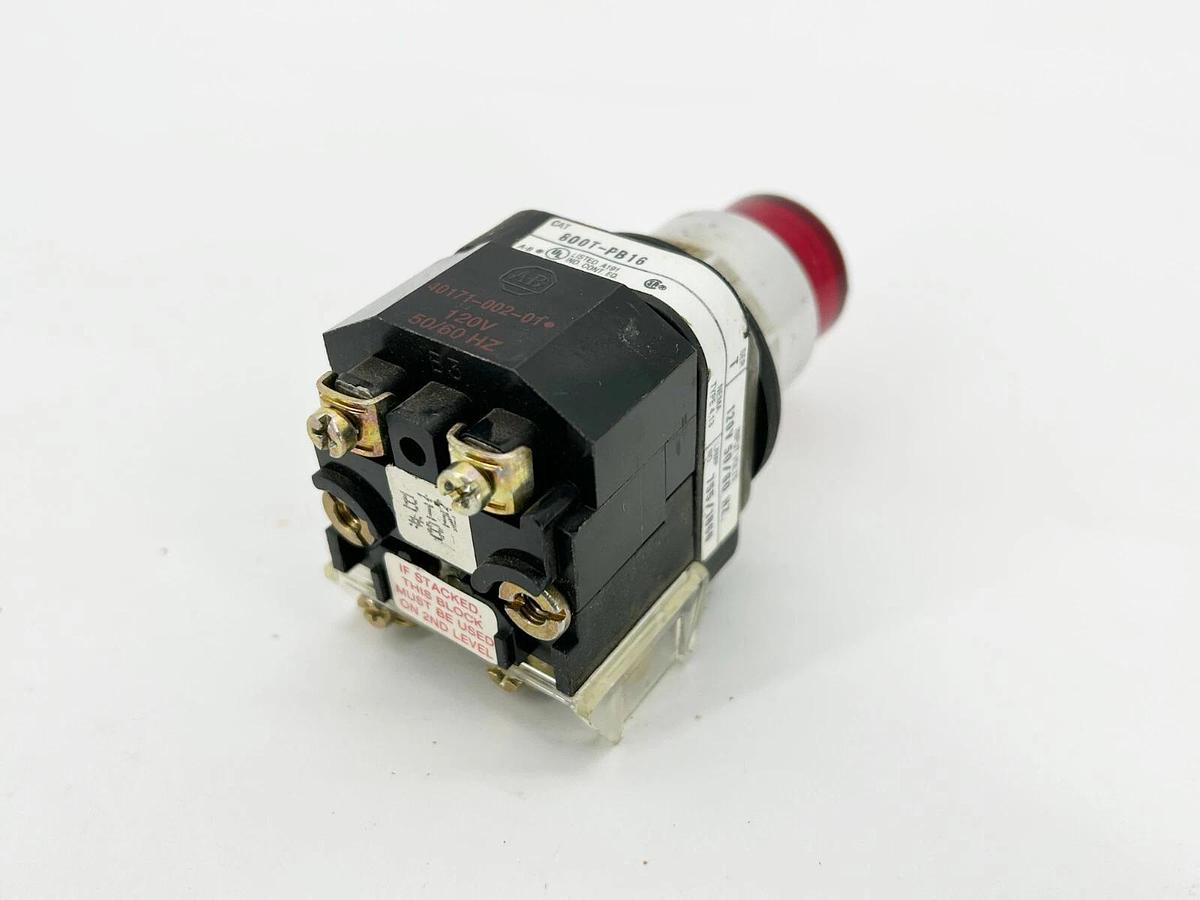 Used Allen Bradley 800T-PB16 Pushbutton 30.5M Momentary Contact Red