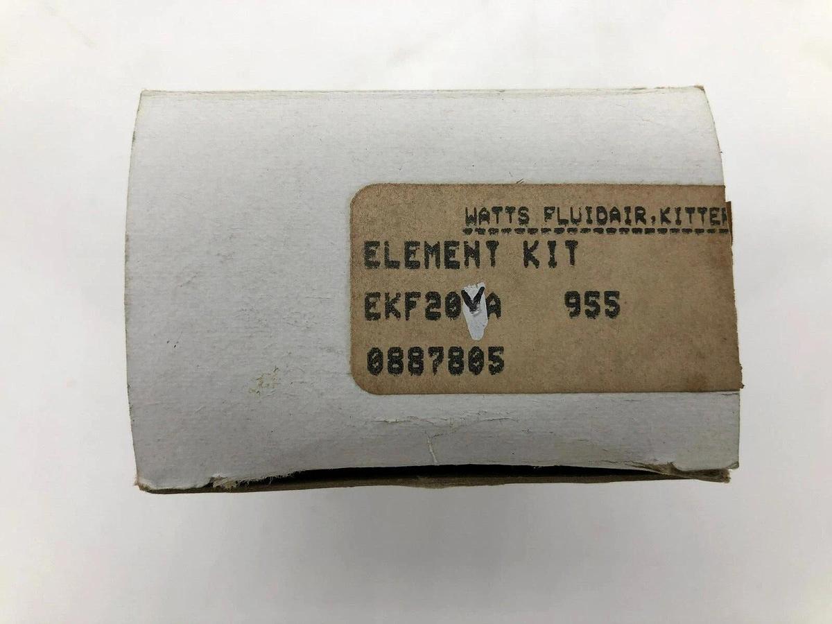 Used Lot of 2 New Watts Fluidair EKF20VA Filter Element Kits