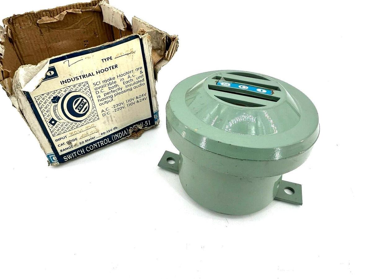 New SCI AH-D5 Industrial Hooter 30VDC Input 50 Meter 90-120db