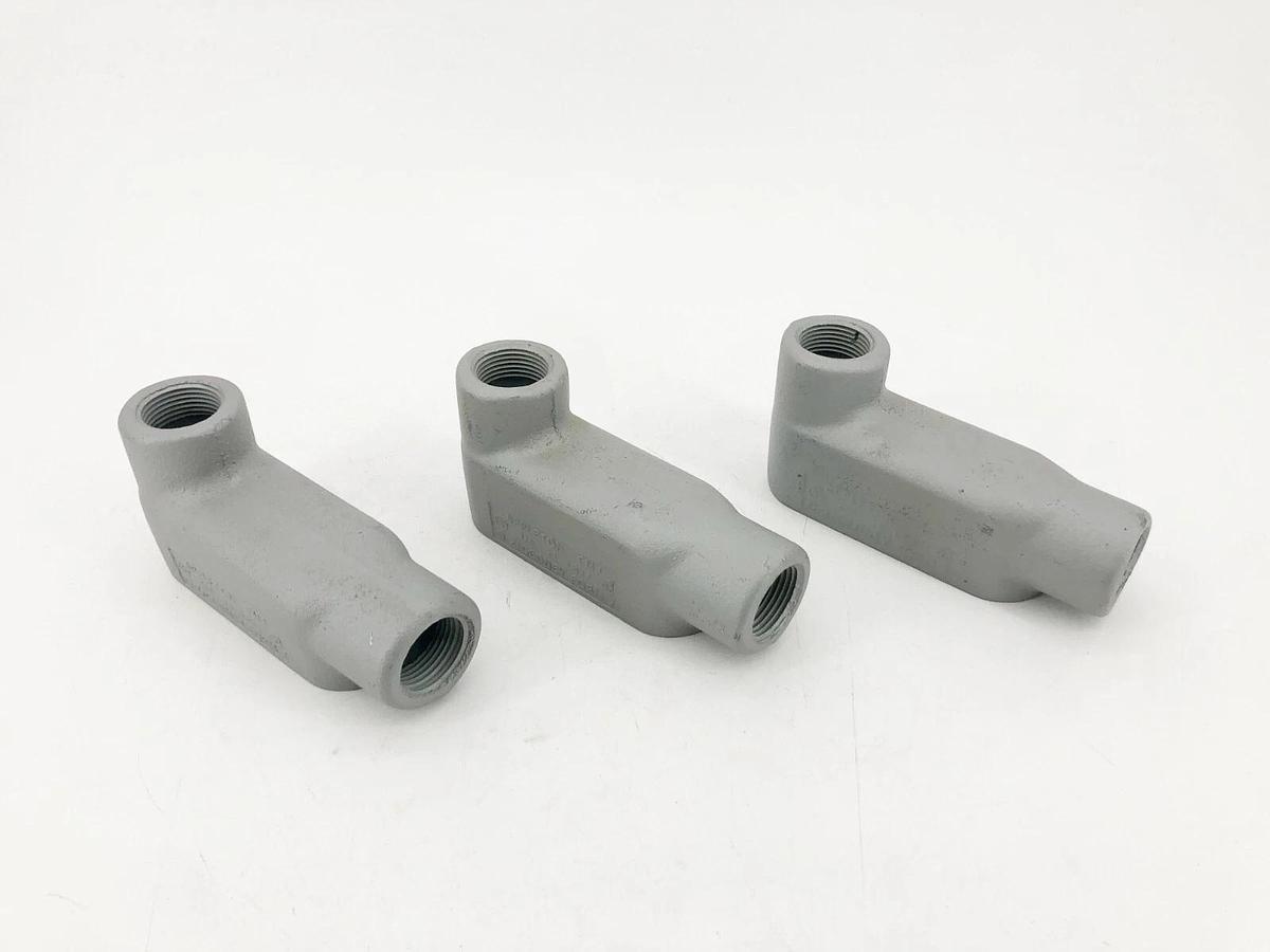 Lot of 3 New Appleton LB27 3/4" Conduit Outlet Bodies FM7 O-Z/Gedney Form 7