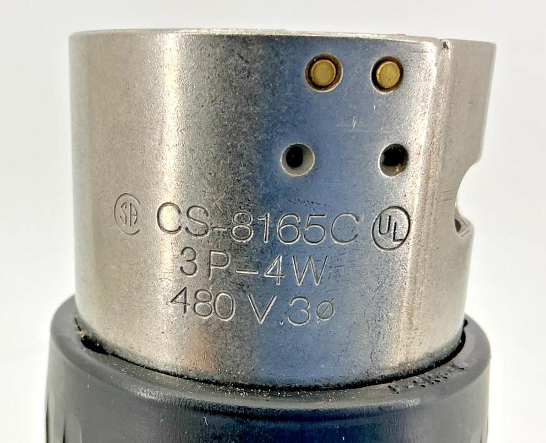 New Hubbell CS8464C Connector Twist-Lock w/ Nylon Housing 3Pin 50A 480V CS-8165C