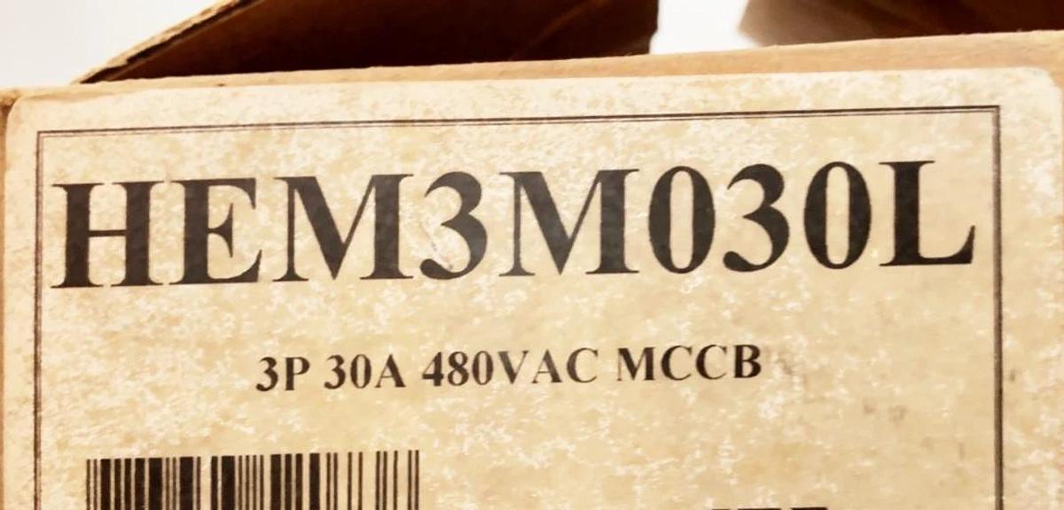 Used Siemens HEM3M030L Circuit Breaker 30A 3P 480VAC Frame-EG