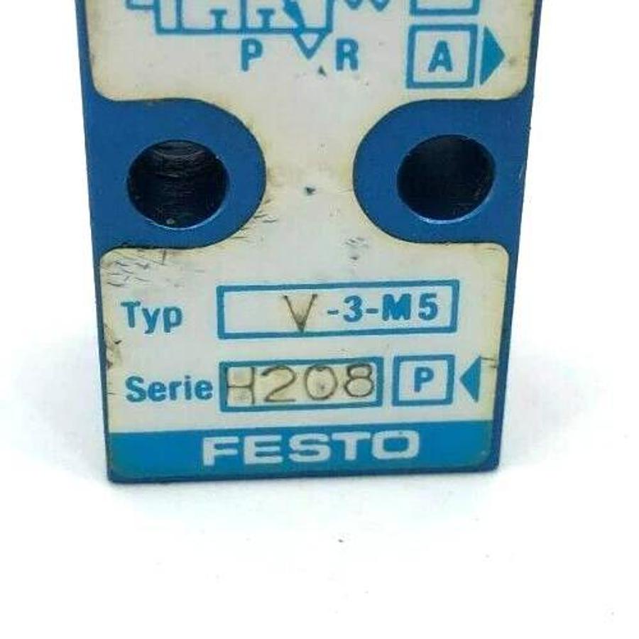 Used Festo V-3-M5 Stem Actuated Valve 3626