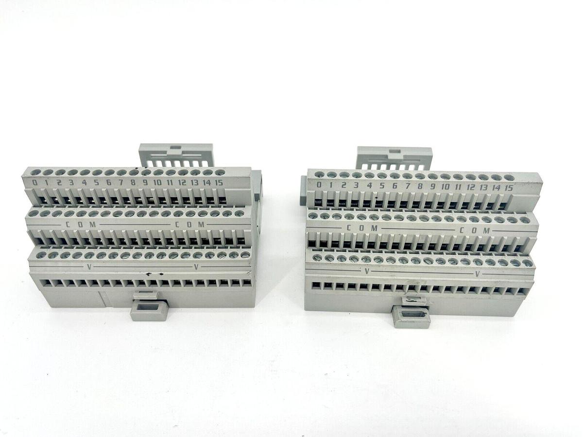 Used Lot of 2 Allen Bradley 1794-TB3 Ser. A Flex I/O Terminal Bases