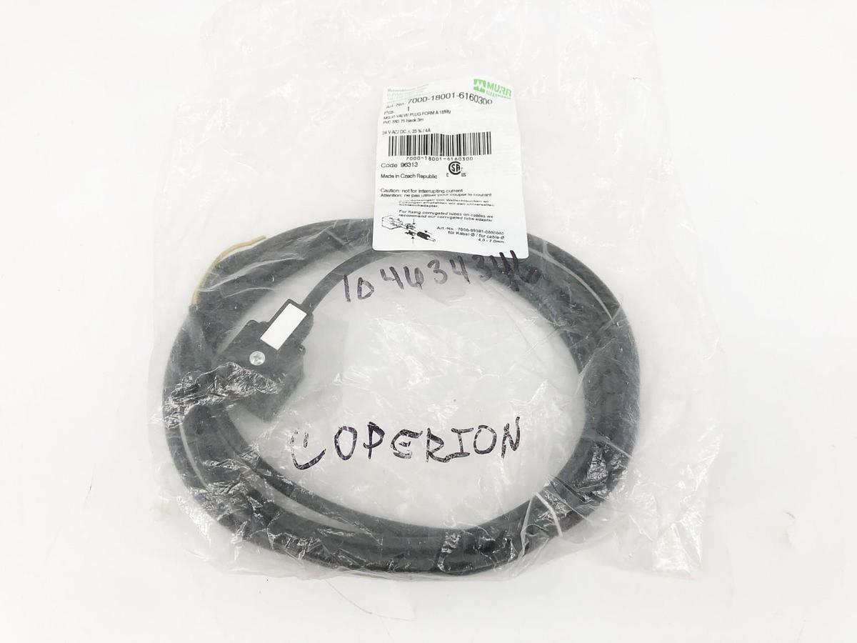 New Murr Elektronik 7000-18001-6160300 MSUD Valve Plug Form A 18mm