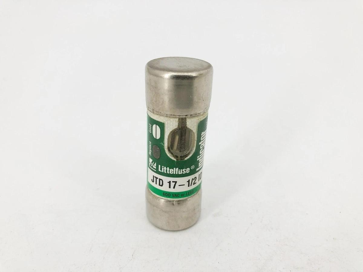 New Littelfuse JTD 17-1/2 ID Time Delay Indicator Fuse 17-1/2A 600VAC Class J