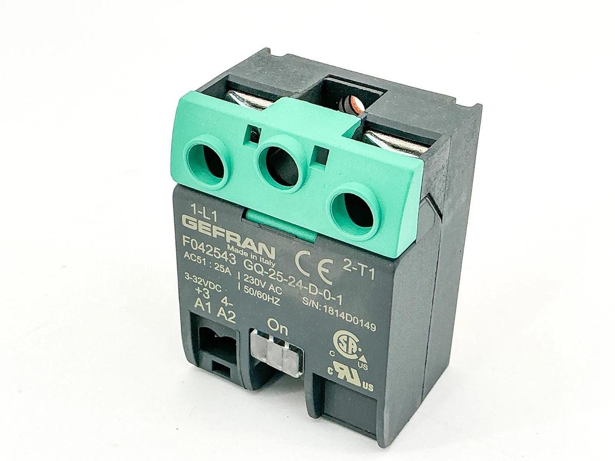 New Gefran F042543 GQ-25-24-D-0-1 Solid State Relay 25A 230V