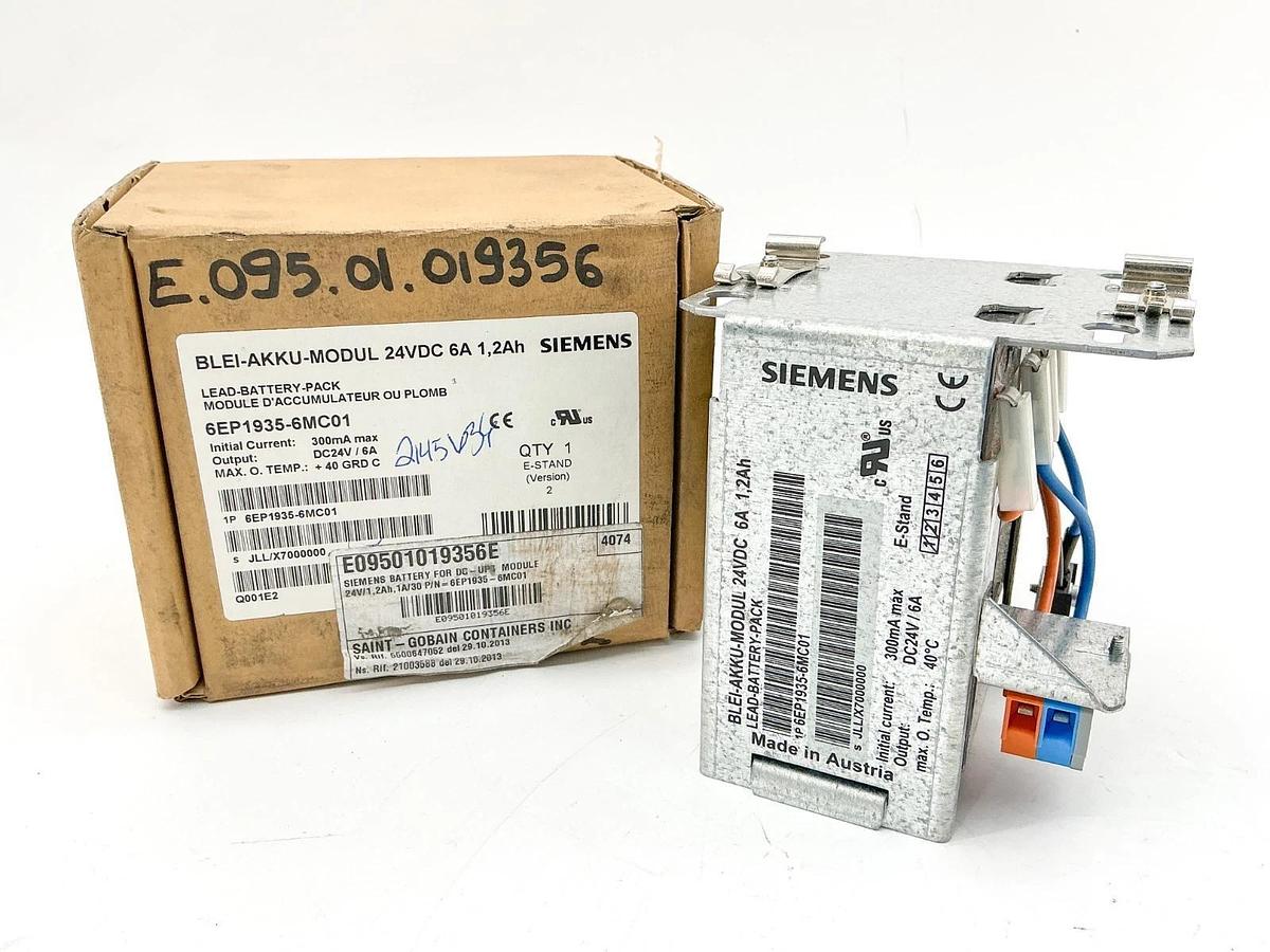New Siemens 6EP1935-6MC01 Lead-Battery Pack Module 24VDC 300mA 6A