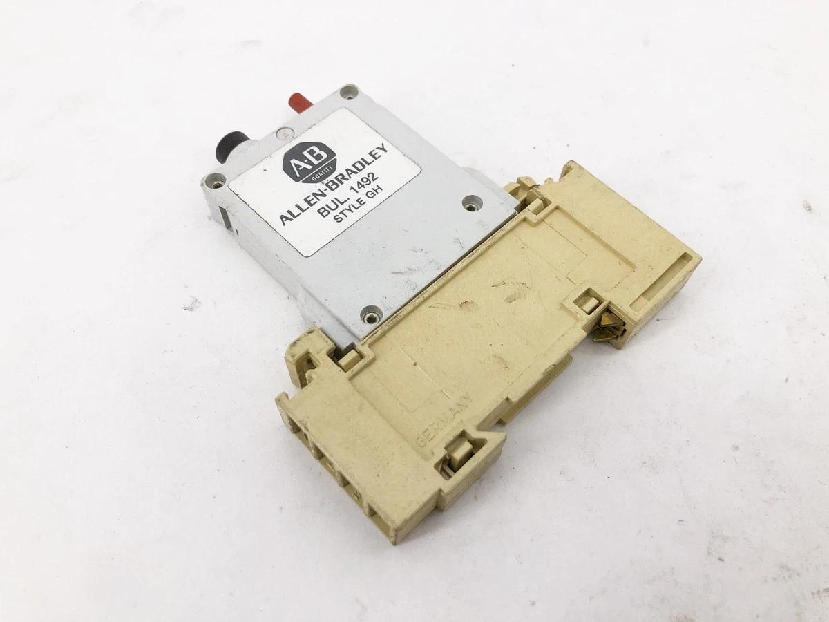 Used Allen-Bradley 1492-GHA150 Ser. A Circuit Breaker with ETA Base 15A 125VAC 65VDC