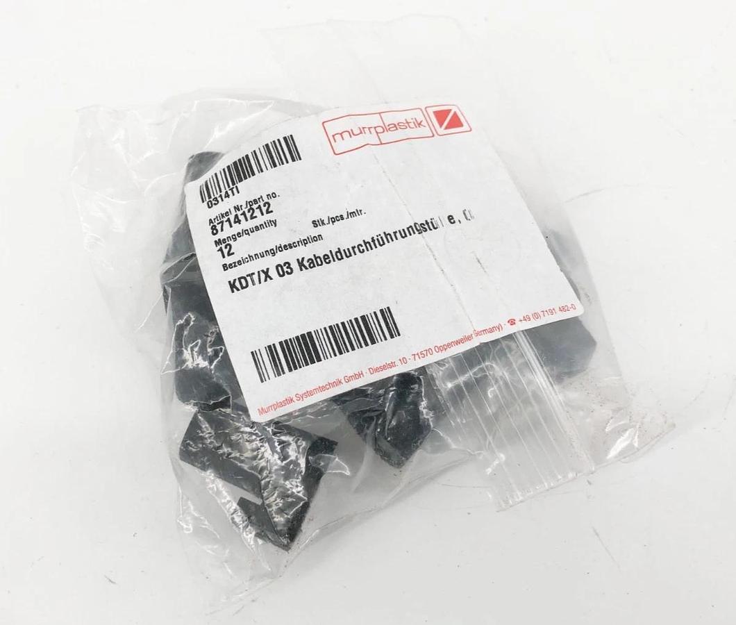 Bag of 12 New Murrplastik 87141212 Cable Entry Grommets KDT/X 03 for 3-4mm Diam.