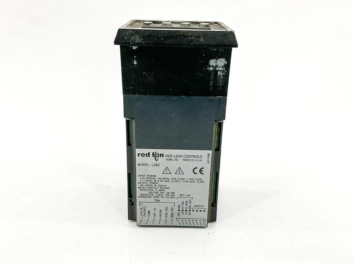 Used Red Lion LIBC2000 LCD Counter Controller 115/230V 50/60Hz 9VA