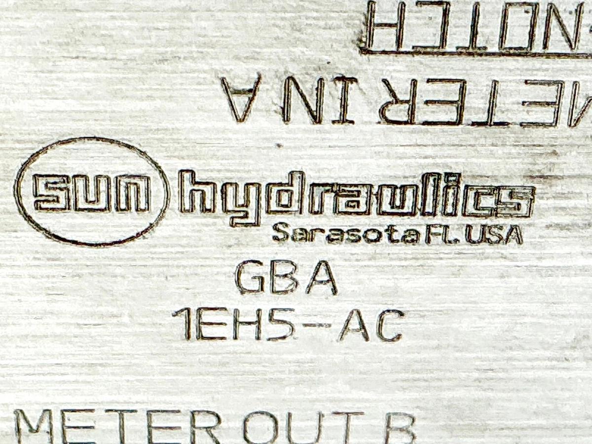 Used Sun Hydraulics GBA Valve Sandwich Manifold 1 Port