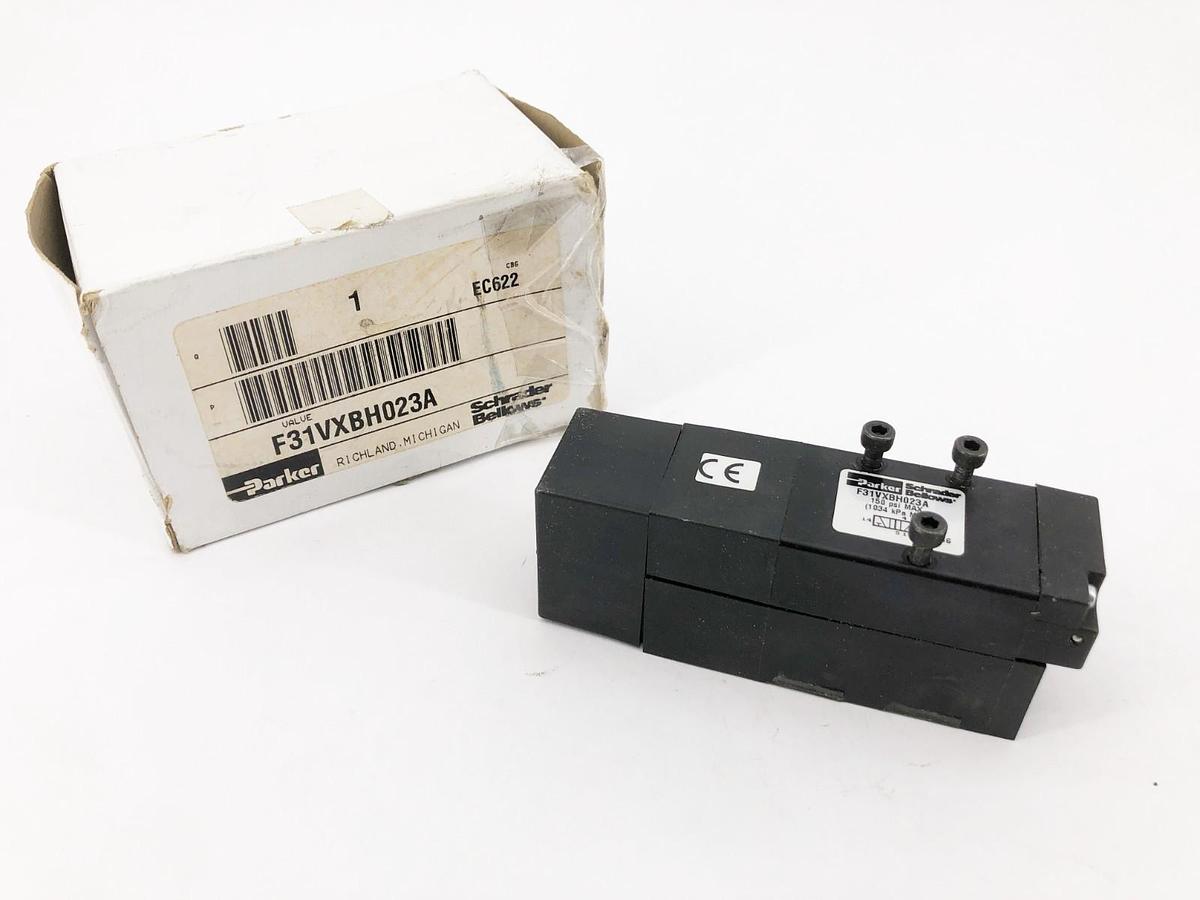New Parker F31VXBH023A Valve 120V 60Hz 150psi Max