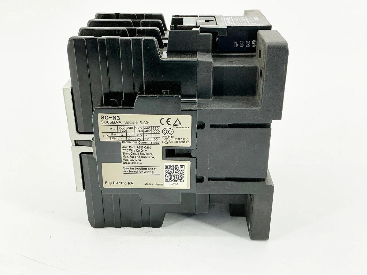 Used Fuji Electric SC65BAA Contactor 110V 50/60Hz 3NC2H
