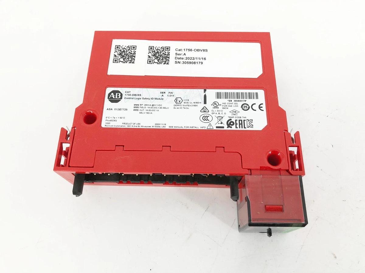 New Allen Bradley 1756-OBV8S Ser. A Control Logix Safety I/O Module 8-Ch