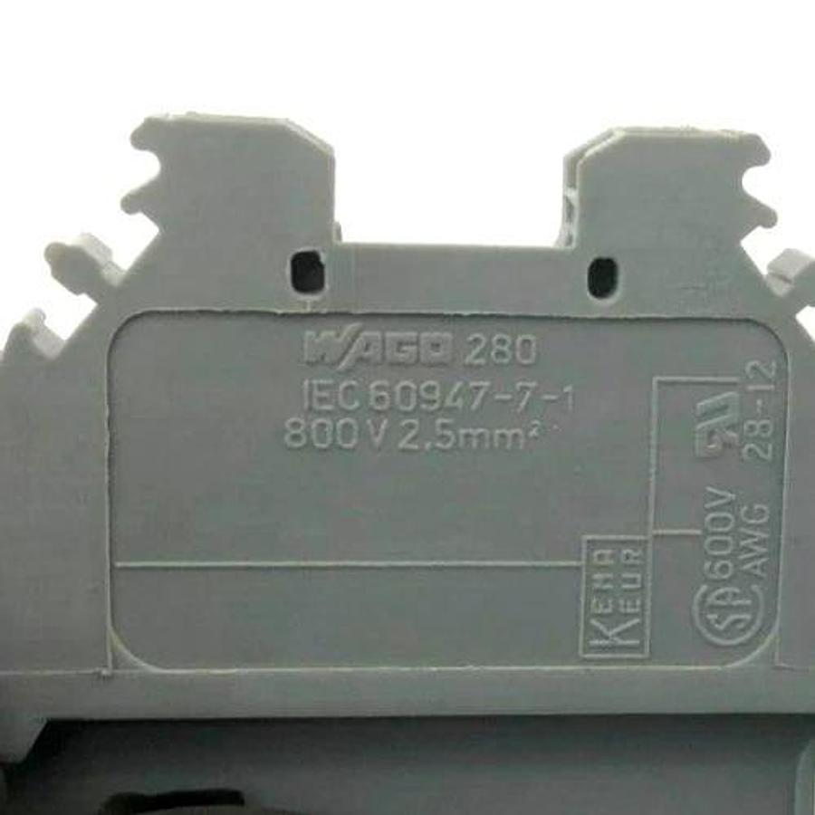 Lot of 5 New Wago 280 Terminal Blocks 800V 2.5mm IEC60947-7-1