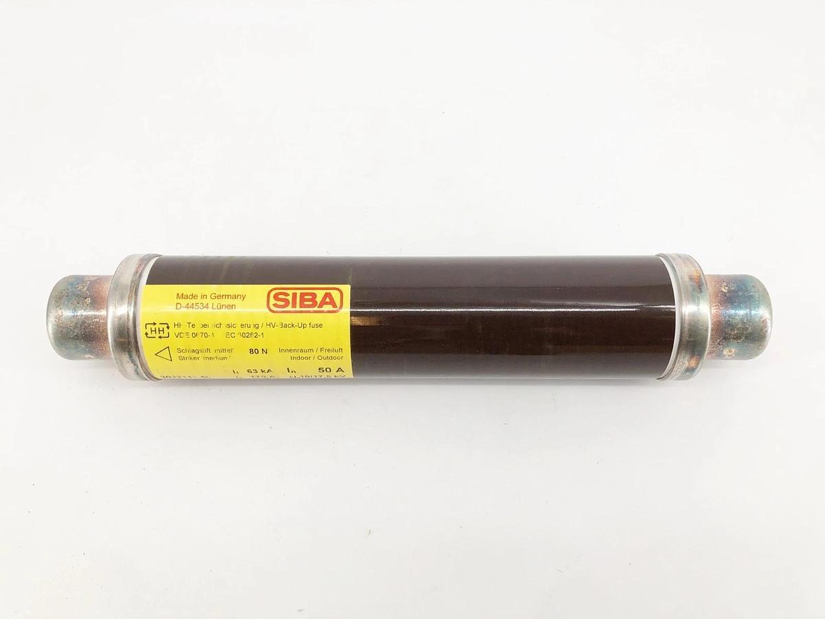 New SIBA 3022113.50 Fuse-Link HHD 50A 10/17,5kV DIN 43625 e=292mm 80 N Back-Up