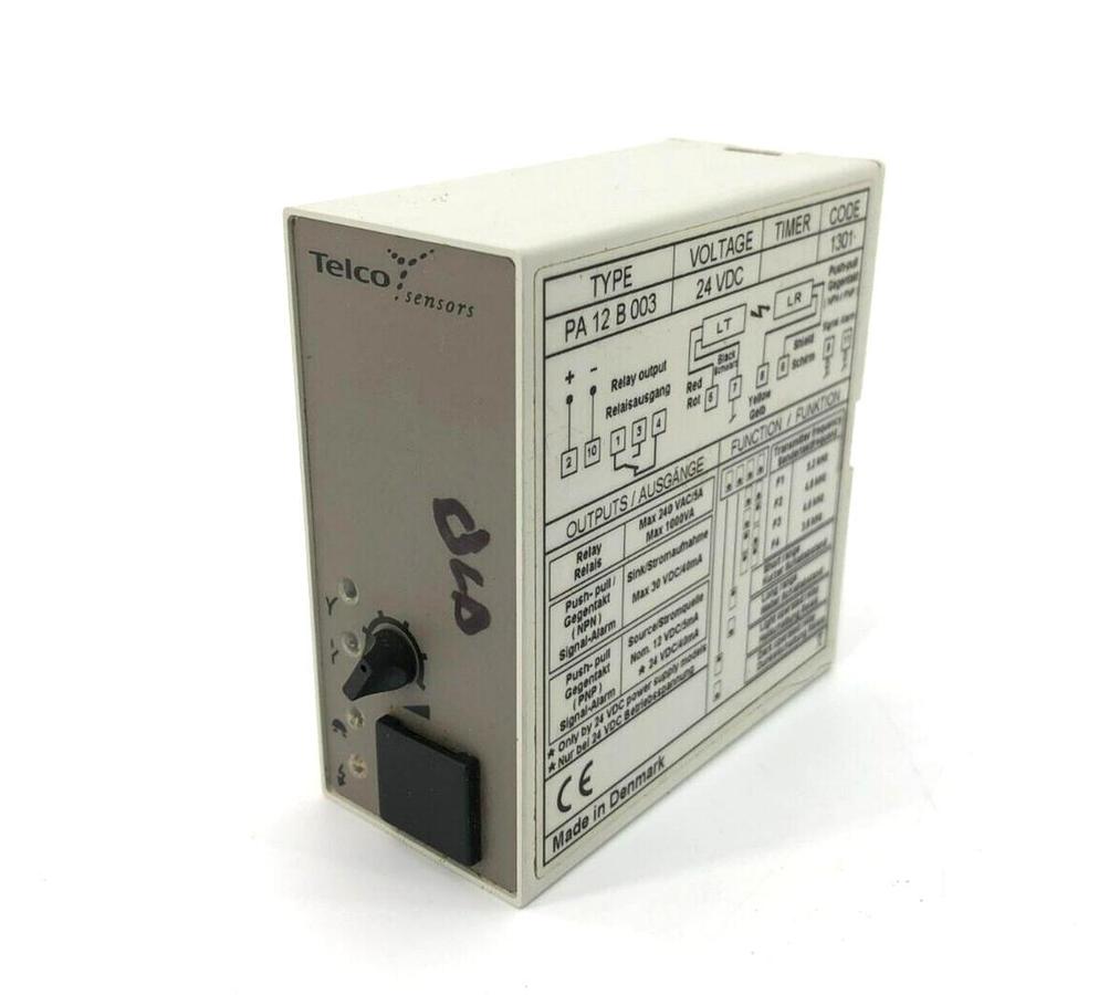 Used Telco PA-12B-003 Sensor Amplifier, 24VDC