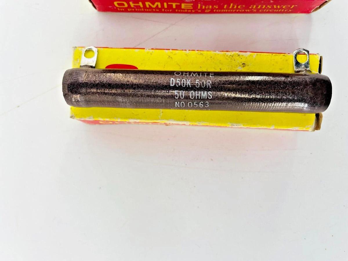 Lot of 4 New Ohmite Resistors D50K50R L50J75R L25J25K