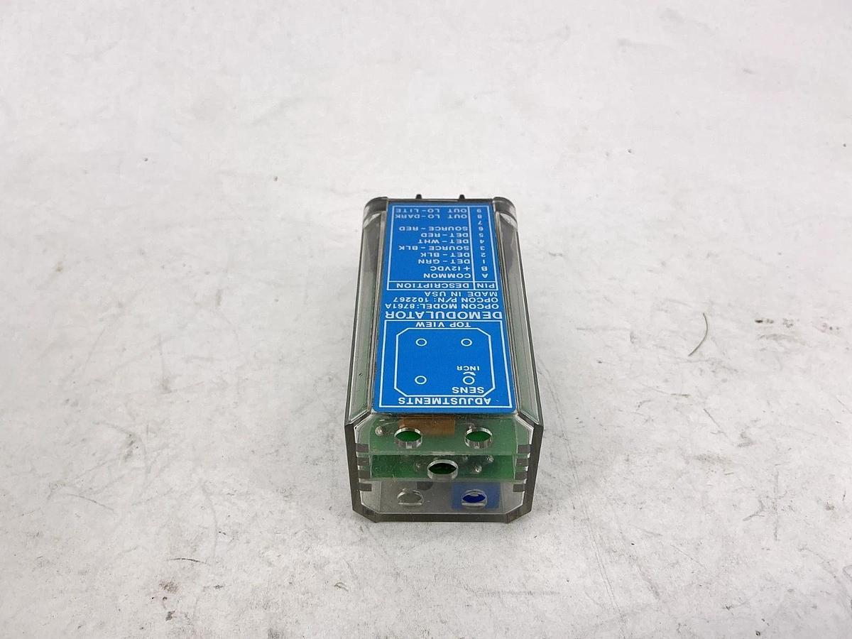 Used Opcon 8761A-6501 Demodulator 12VDC 1A Modular Component 102267