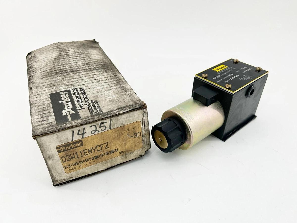 New Parker D3W11ENYCFZ-30 Solenoid Valve 5000PSI 42A 110/120V 50/60Hz