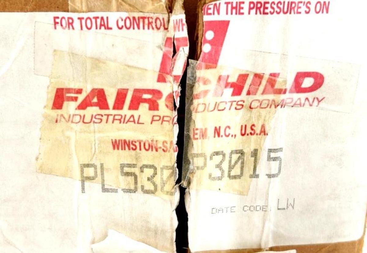 New Fairchild PL530P3015 Pressure Regulator Indicating Station 250psig