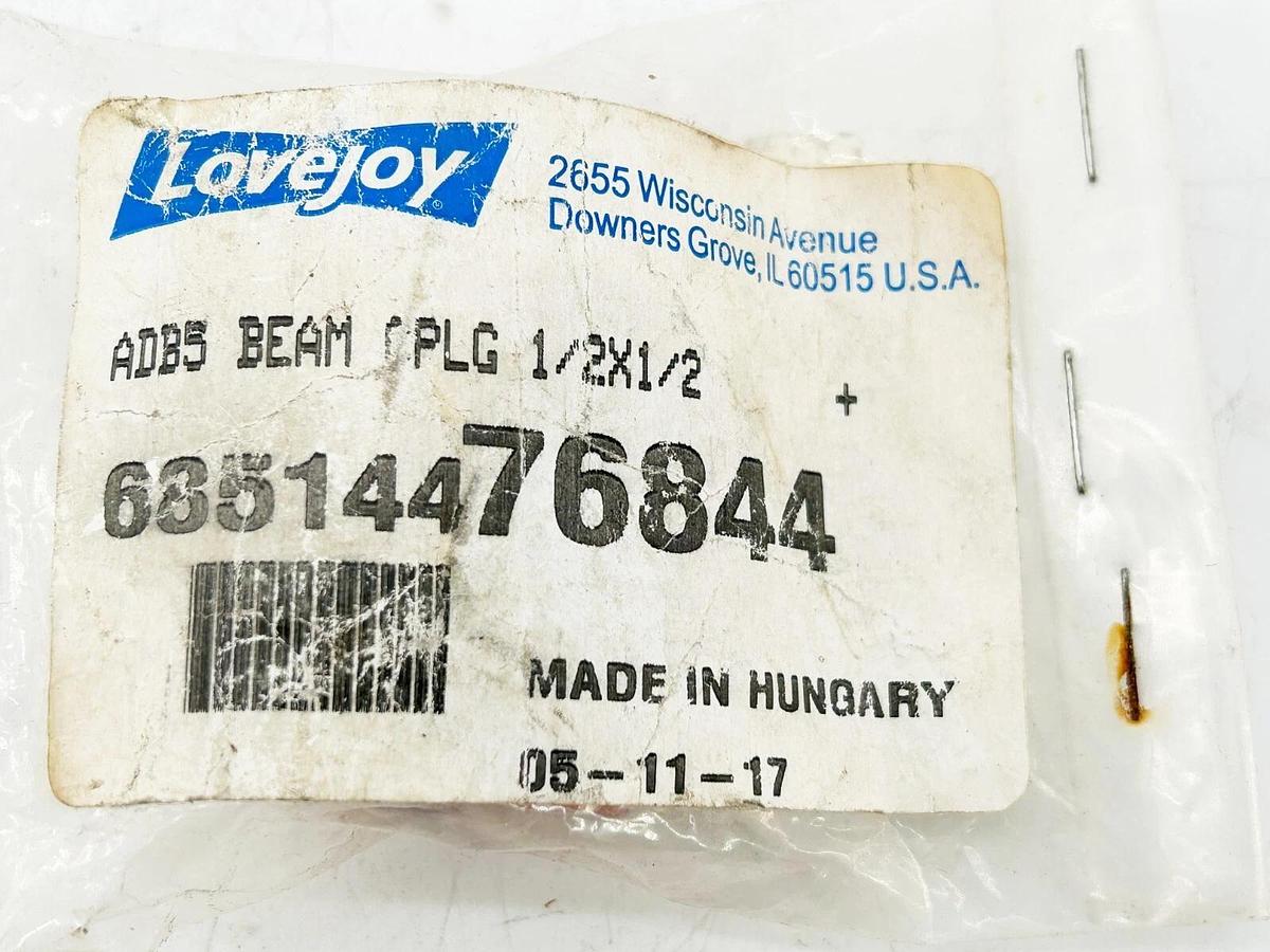 New Lovejoy 68514476844 Coupling ADB5 Beam PLG 1/2 X 1/2
