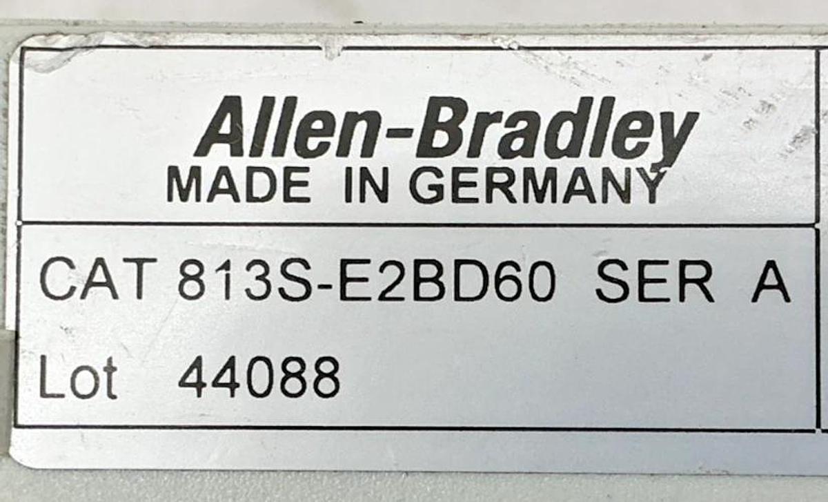 Used Allen Bradley 813S-E2BD60 Ser A Phase Monitor 115V 50/60HZ 500V Max